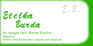 etelka burda business card